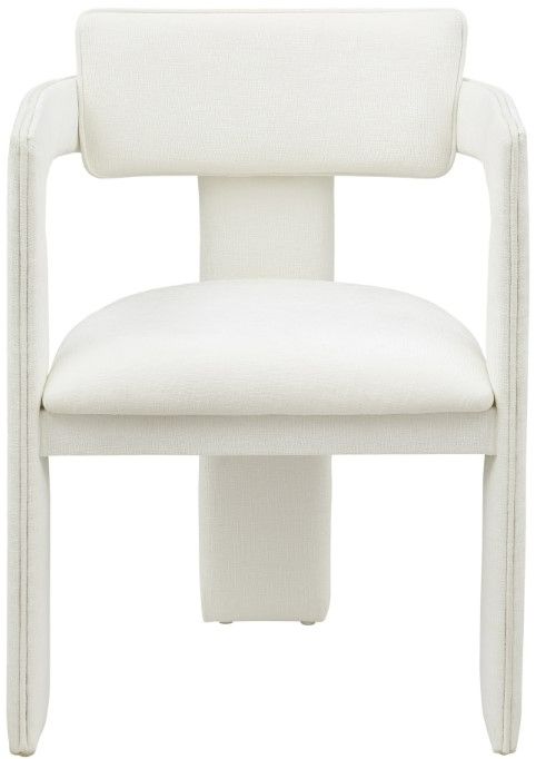 Meridian Furniture Brenda Cream Upholstered Dining Chair-1