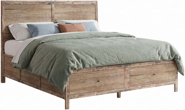 Jofran Inc. Maxton 4-Piece Wash Brown Queen Panel Storage Bedroom Set-2