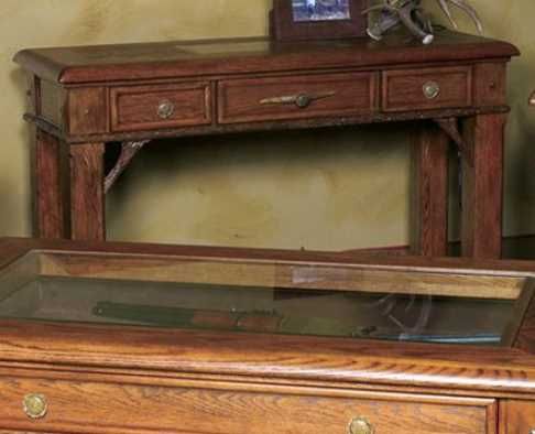 Marshfield Furniture Whitetail Ridge Brown Sofa Table-0