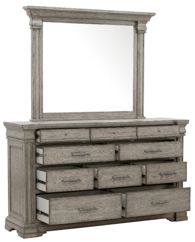 Pulaski™ Madison Ridge Heritage Taupe Dresser and Mirror -2