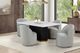 Furniture of America® Broager Light Gray Dining Swivel Chair-1