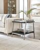 Hooker® Furniture Chapman Charred Black Shou Sugi Ban End Table with Pewter Frame-1