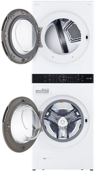 LG White 4.5 Cu. Ft. Washer, 7.4 Cu. Ft. Dryer Gas Laundry Center-1