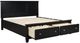 Signature Design by Ashley® Lanolee Black Queen Panel Storage Bed-2