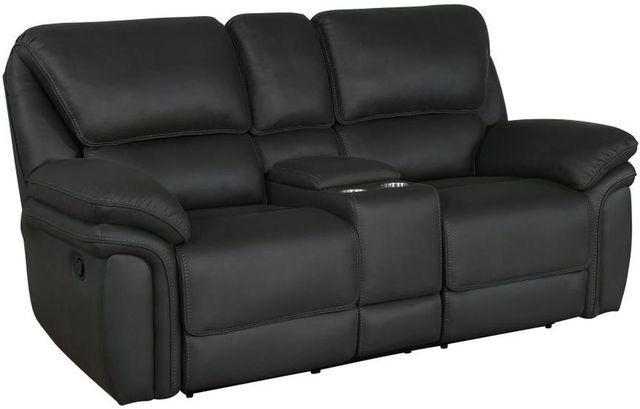 Coaster® Breton 2-Piece Dark Charcoal Reclining Living Room Set-2