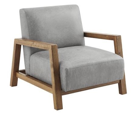 Olliix by INK+IVY Easton Grey Low Profile Accent Chair-1