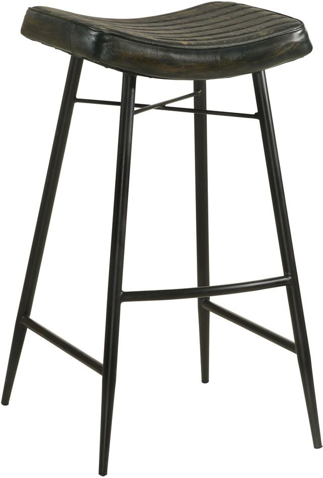 Coaster® Bayu 2-Piece Antique Espresso/Black Bar Stools-2