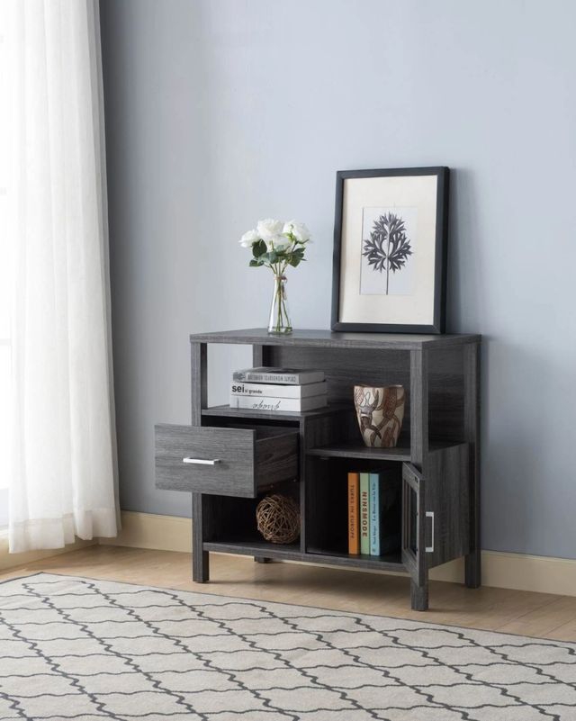Brassex Inc. Grey Storage Cabinet-2