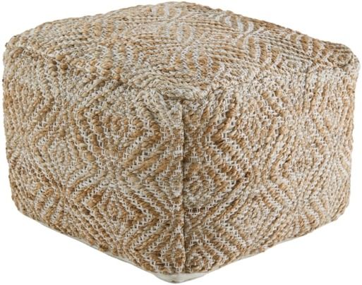 Signature Design by Ashley® Madan Ivory/Natural Pouf-0