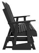 Signature Design by Ashley® Hyland Wave Black Polyethylene Outdoor Glider Loveseat-2