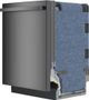 Bosch® 100 Series 24" Black Stainless Steel Top Control Built In Dishwasher-3