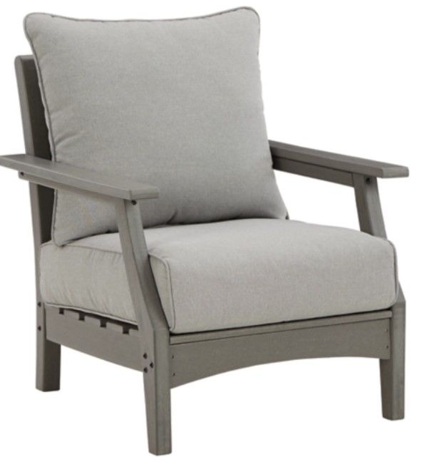 Signature Design by Ashley® Visola 4-Piece Gray Outdoor Conversation Set-3