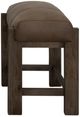 International Furniture Direct Balam Brown/Stained Dark 24'' Stool-1
