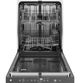 GE® ENERGY STAR® 24" Black Top Control Built-In Dishwasher with Sanitize Cycle-2