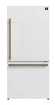 FORNO® Milano 62 in. 34.4 Cu. Ft. White Bottom Freezer Refrigerator-4