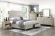 Homelegance® Genoa Ivory/Light Oak Queen Platform Storage Bed-1