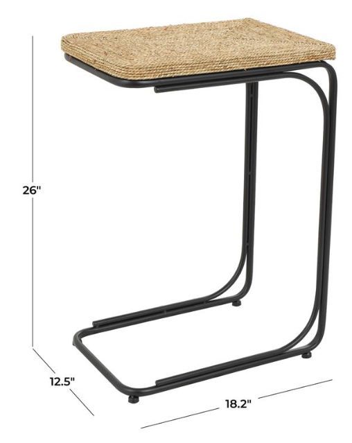 Deco Marche Brown Dried Accent Table-3