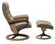 Stressless® by Ekornes® Customizable Opal Small Signature Base Recliner and Ottoman-1
