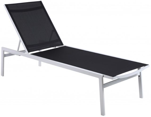 Meridian Furniture Santorini Black Outdoor Patio Chaise Lounge Chair-0
