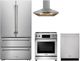 Thor Kitchen® 4 Piece Stainless Steel Gas Kitchen Package-0