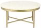 LR Home Gold/White Coffee Table-1