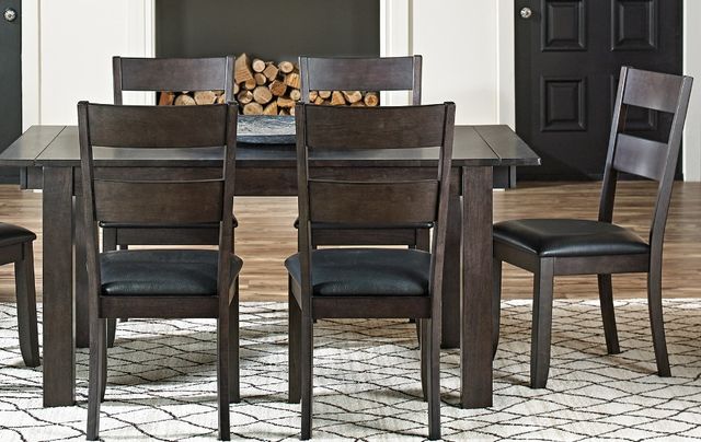 A-America® Mariposa Warm Gray Ladderback Dining Side Chair-1