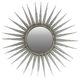 A & B Home Galvanized Silver Sunburst Mirror-0