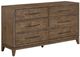Liberty Furniture Shaker Lakes Harvest Brown Dresser-0