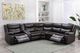 Mazin Furniture Darnell 3-Piece Cocoa Brown Modular Manual Reclining Sofa Sectional-3