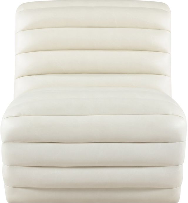 Meridian Furniture Vega Cream Leather Upholstered Accent Chair-1