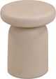 TOV Furniture Lydia Cream Concrete Indoor/Outdoor Side Table-3