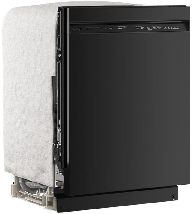 KitchenAid® 24" Black Front Control Built-In Dishwasher with 30+ Total Wash Jets-3