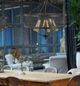 Cal® Lighting & Accessories Halle Brushed Antique Brass/Black Chandelier-1
