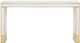 Currey & Company Arden Ivory Console Table with Satin Brass Base-1