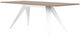 EQ3 Mesa Solid Oak/White Rectangular Dining Table-2