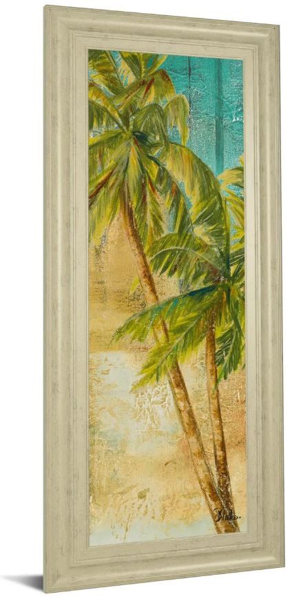 Classy Art Beach Palm Panel 1 by Patricia Pinto Framed Print Wall Art-0