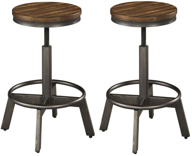Signature Design by Ashley® Torjin 2-Piece Brown/Gray Bar Stool Set-0