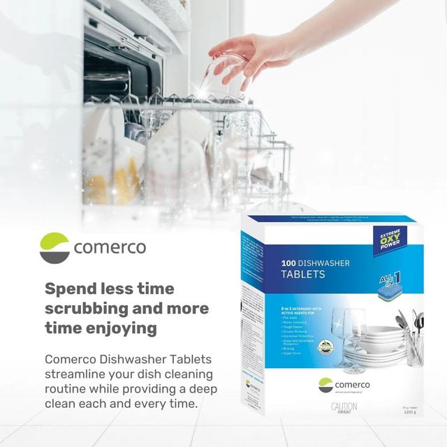 Comerco® 100 Dishwasher Tablets Extreme Oxi Power - All in 1-4