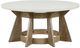 Liberty Furniture Berkley Square Linen Round Cocktail Table with Khaki Base-2