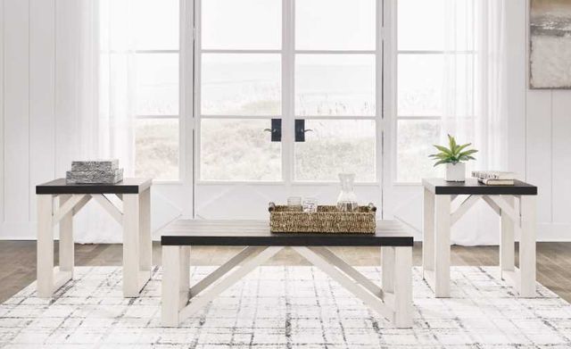 Signature Design by Ashley® Dorrinson 3-Piece Antique White Occasional Table Set-1