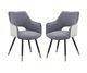 A & B Home Venera 2-Piece Gray Dining Chair Set -0