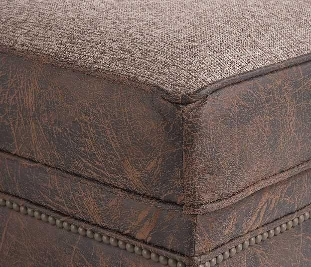 Marshfield Furniture Quincy Gray Ottoman-2