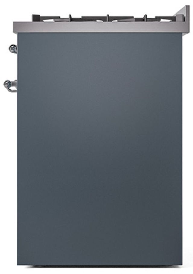 Ilve® Nostalgie II Series 30" Blue Gray Pro Style Dual Fuel Range-3