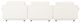 Moe's Home Collection Rosello 3-Piece White Modular Sectional Sofa-4