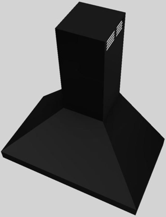 Vent-A-Hood® 36" Black Wall Mounted Range Hood-3