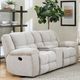 Parker House® Buster Opal Taupe Manual Dual Reclining Console Loveseat-2
