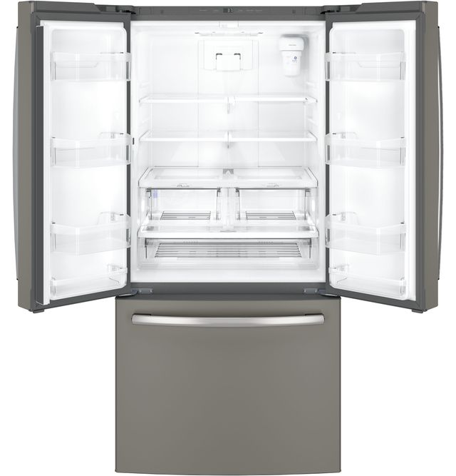 GE® 18.6 Cu. Ft. Slate Counter Depth French Door Refrigerator-1