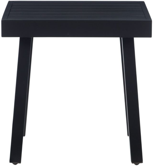 Linon Alora Black Aluminum Outdoor Side Table-2