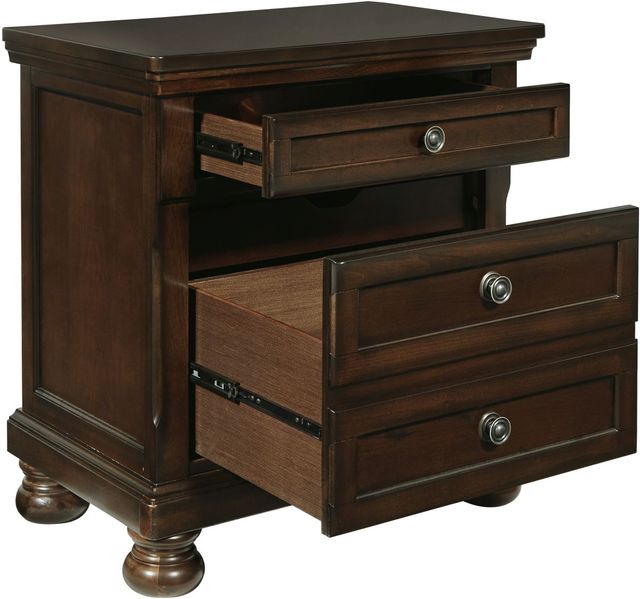 Millennium® by Ashley® Porter Rustic Brown Nightstand-2
