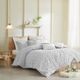 Olliix by Urban Habitat Grey King/California King Brooklyn Cotton Jacquard Duvet Cover Set-5
